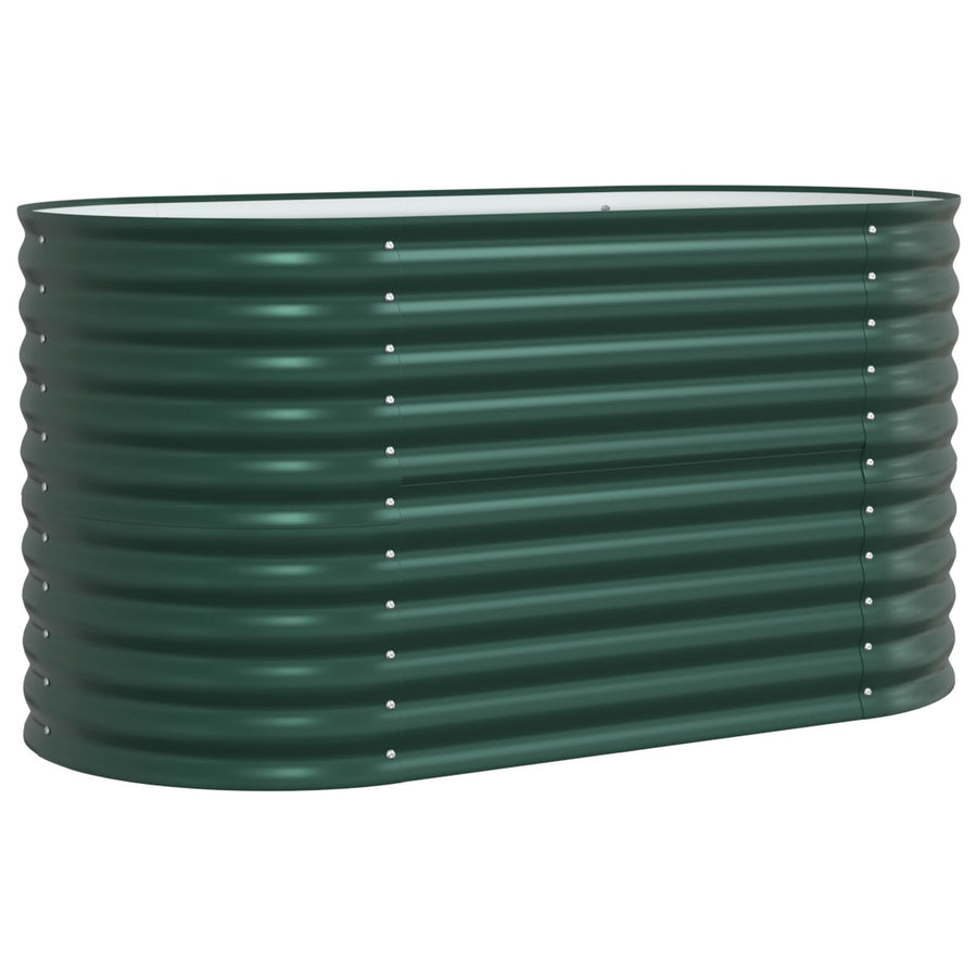 Tuin Verhoogd Bed Gegalvaniseerd Staal 160 x 80 x 81 cm Groen