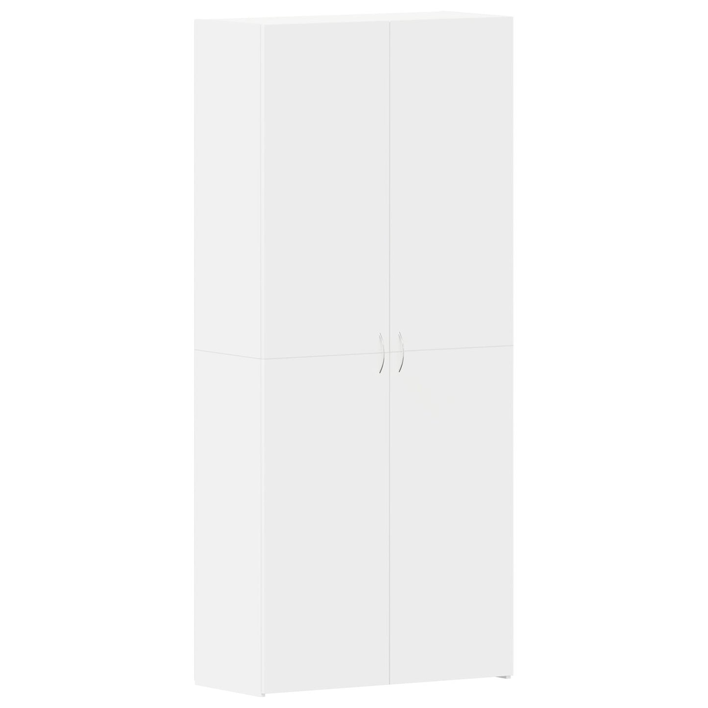 Schoenenkast Wit 80X35.5X180 Cm Gefabriceerd Hout