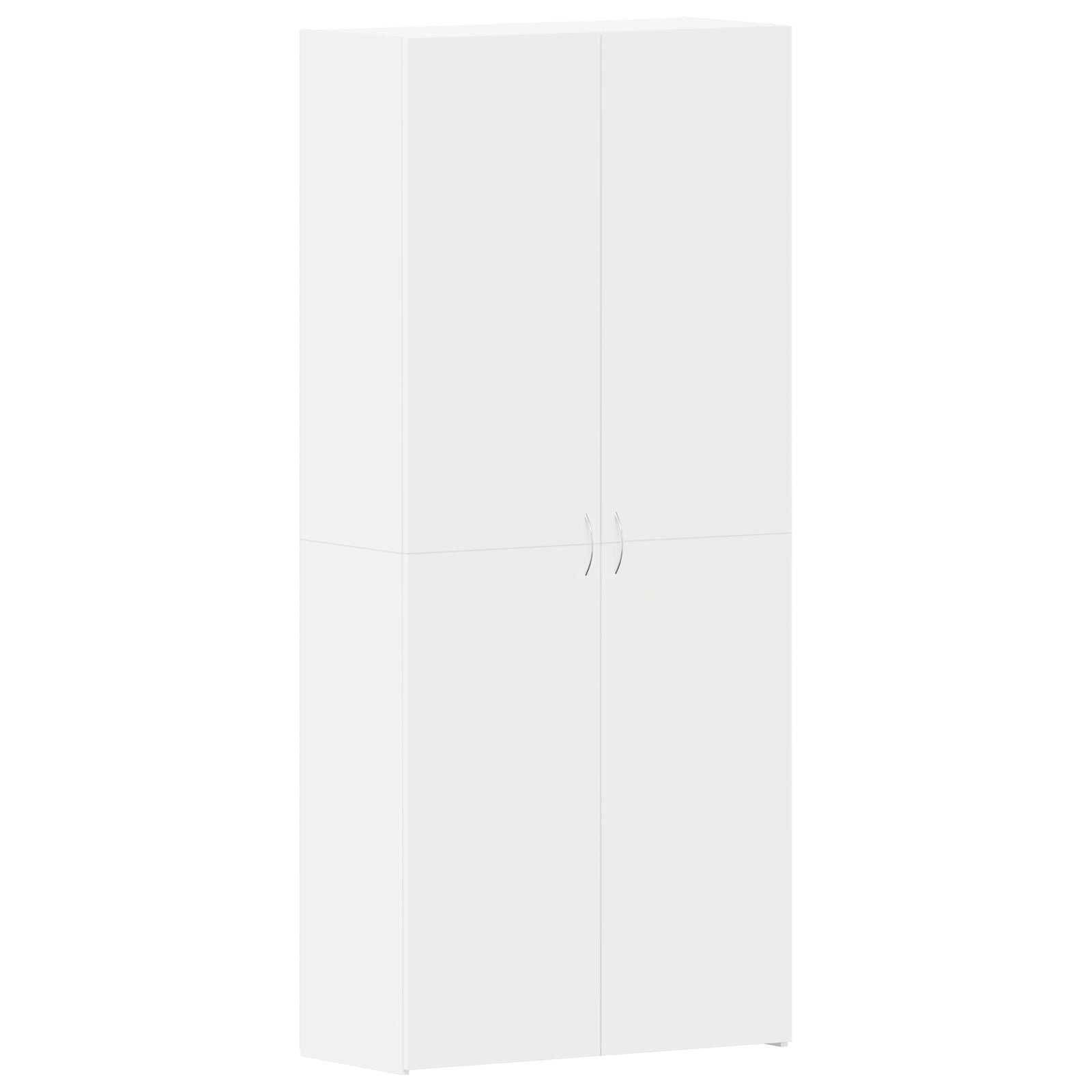 Schoenenkast Wit 80X35.5X180 Cm Gefabriceerd Hout