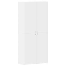 Schoenenkast Wit 80X35.5X180 Cm Gefabriceerd Hout