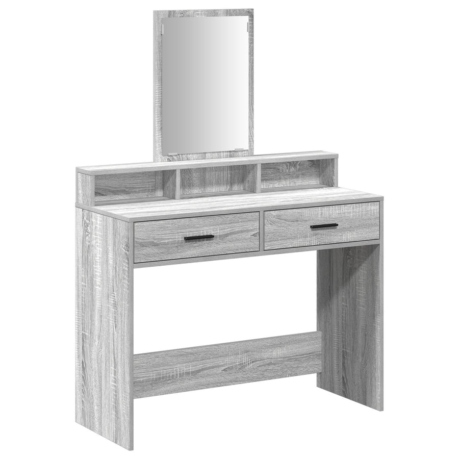 Kaptafel Met Lades Grijs Sonoma 100 x 41 x 140 cm Grijze sonoma