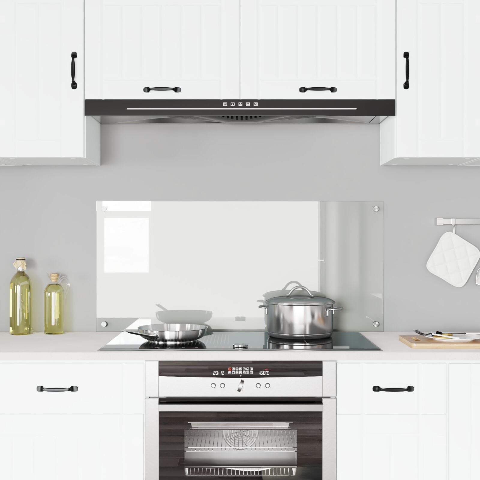 Keuken Achterwand 110X50X0,6 Cm Gelaagd Glas Transparant 110 x 50 cm