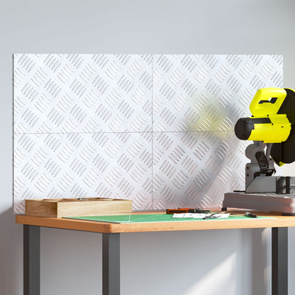 Aluminium Checker Platen - 4 Pak, Anti-Slip, 50X25 Cm 50 x 25 x 0.2 cm Rechthoekig