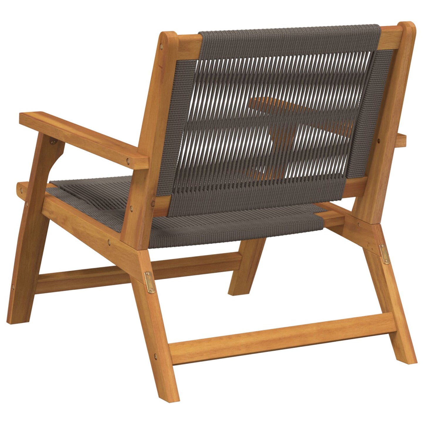 Tuinstoelen 2 Stuks 67X77X73 Cm Massief Acaciahout Grijs 2x stoel