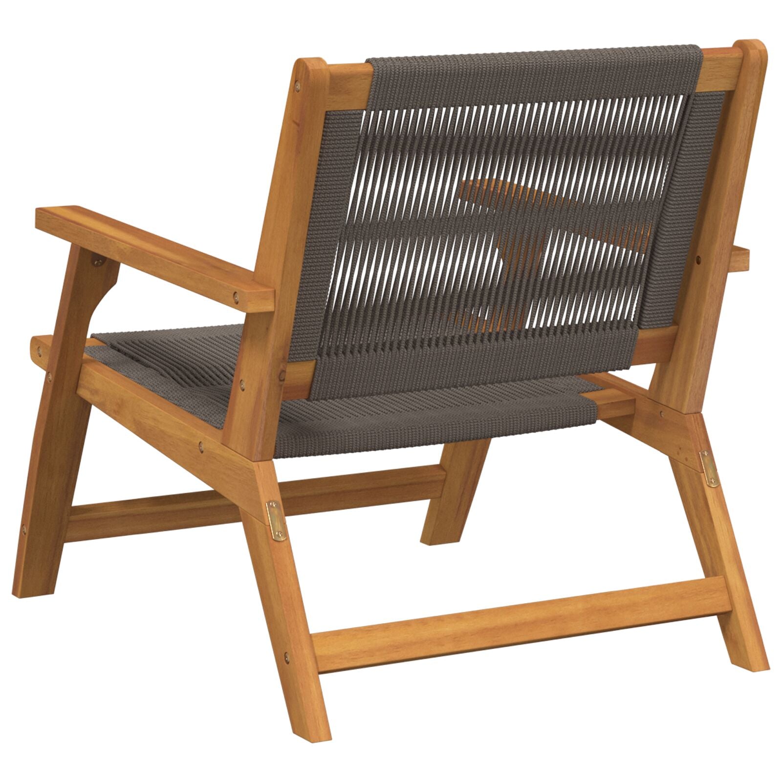 Tuinstoelen 2 Stuks 67X77X73 Cm Massief Acaciahout Grijs 2x stoel