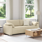 Bank crème 219x77x82 cm stof