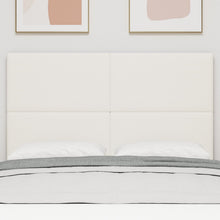 Hoofdbord Eenvoudig 140Cm Corduroy Stof Crème 140 cm Hoog hoofdbord