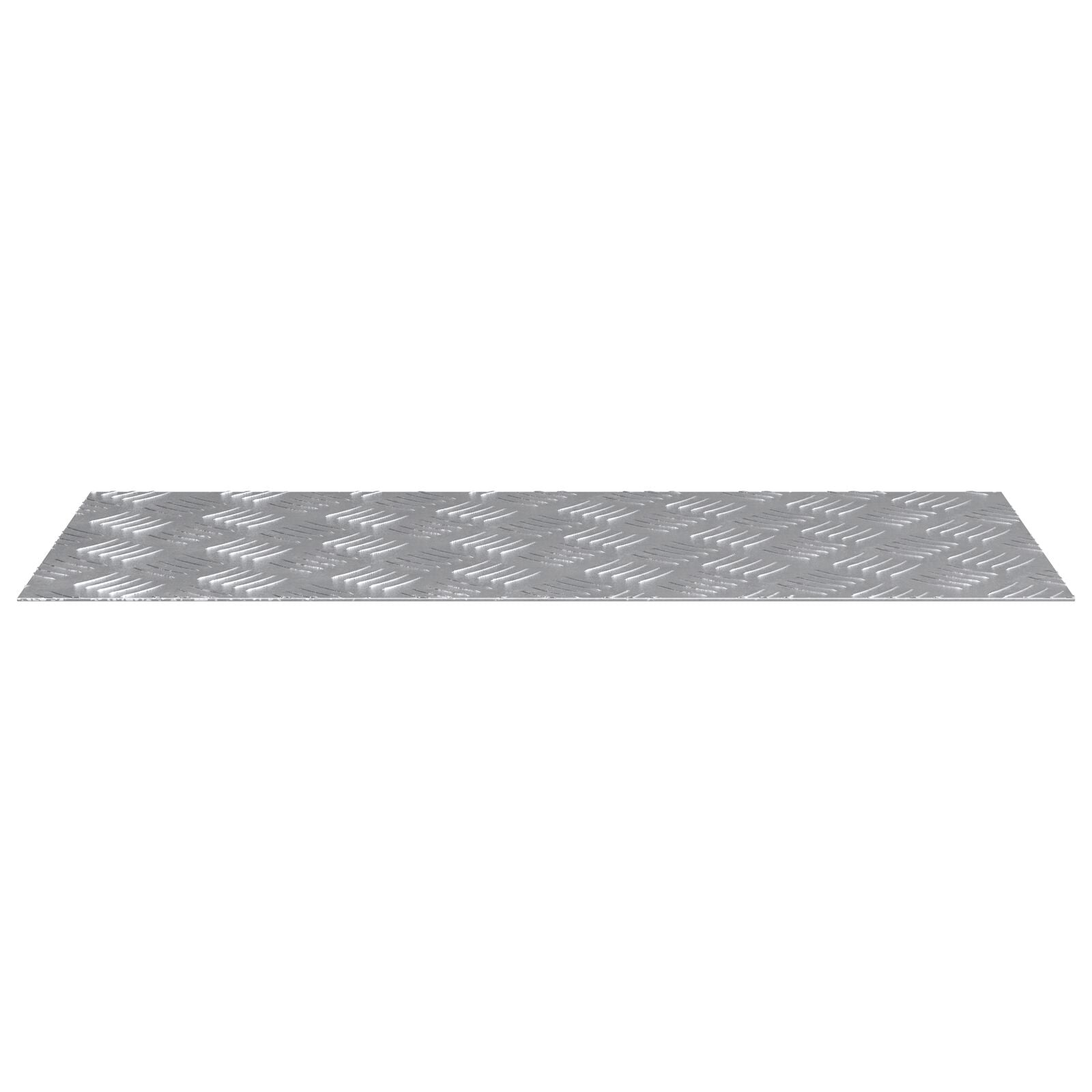 Aluminium Checker Plates 4 Pcs Antislip 70X30 Cm 70 x 30 x 0.2 cm Rechthoekig