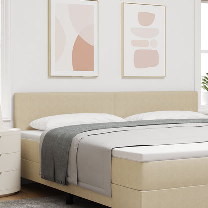 Hoofdbord Eenvoudig Design Corduroy Stof Lichtgroen grijs 200 cm Laag hoofdeinde