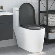 Toiletbril antraciet Duroplast 49x36x4 cm