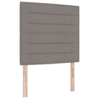 Hoofdbord 100 cm stof taupe wandmontage