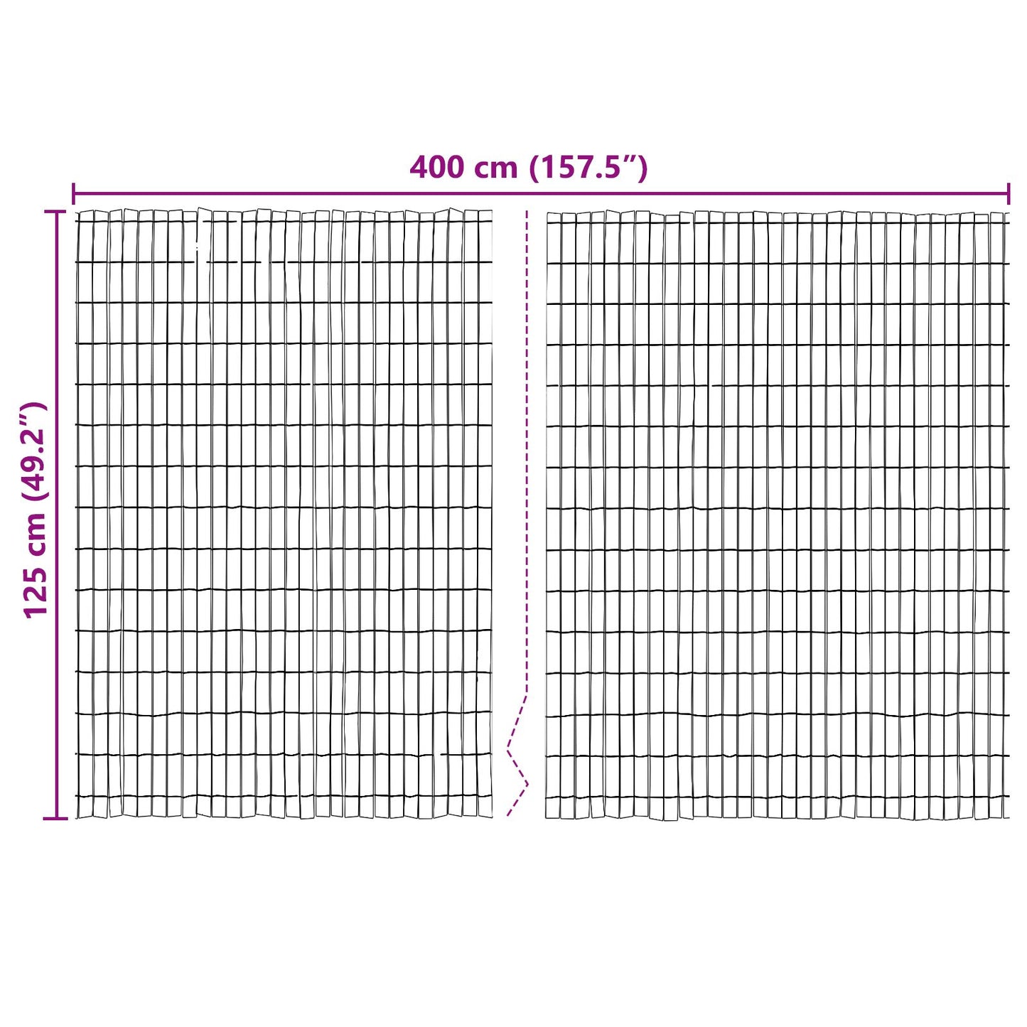 Schutting Van Schors 400 x 125 cm