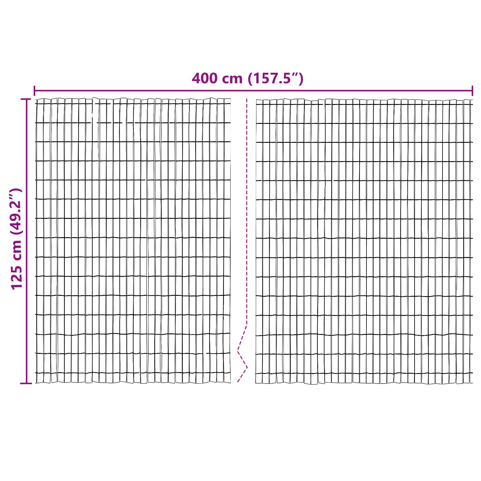 Schutting Van Schors 400 x 125 cm