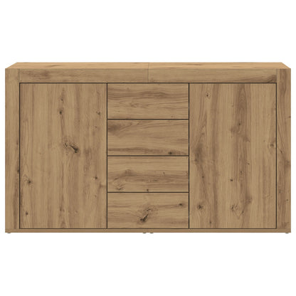 Dressoir Artisan Eiken Bewerkt Hout 120 X 36 X 69 Cm