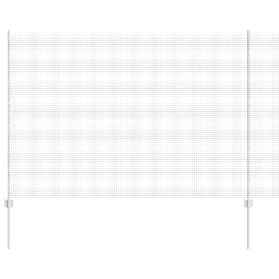 Gelaste Draadomheining Met 10 U-Posten Zilver 1,6X10 M Staal