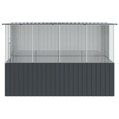 Vogelkooi Antraciet 215X78X200 Cm Gegalvaniseerd Staal