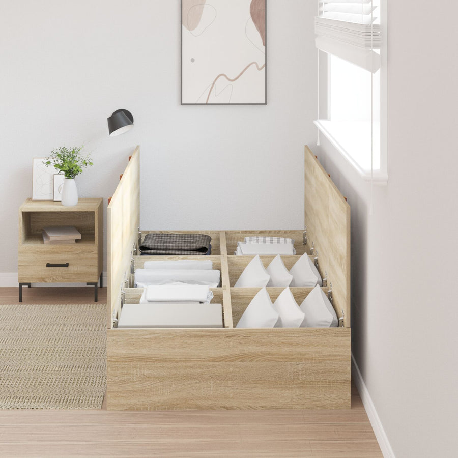 Opbergbedframe Sonoma Eik 100 x 200 cm