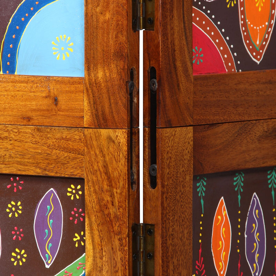 Room Divider 3 Panelen Honingbruin 35X1.5X160 Cm Massief Hout Acacia 35 x 1.5 x 180 cm