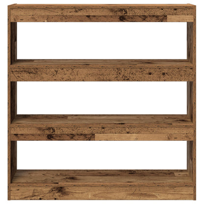 Boekenkast/Room Divider - Rustiek Hout - 100X30X103Cm - Geengineerd Hout