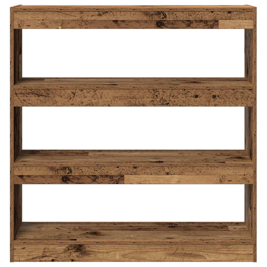 Boekenkast/Room Divider - Rustiek Hout - 100X30X103Cm - Geengineerd Hout