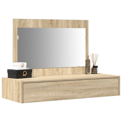 Wandkaptafel 100 x 40 x 70 cm Sonoma eik zonder LED