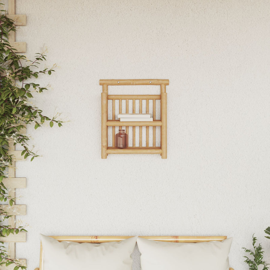 Wandplank 2 Niveau's 40X13X44 Cm Bamboe