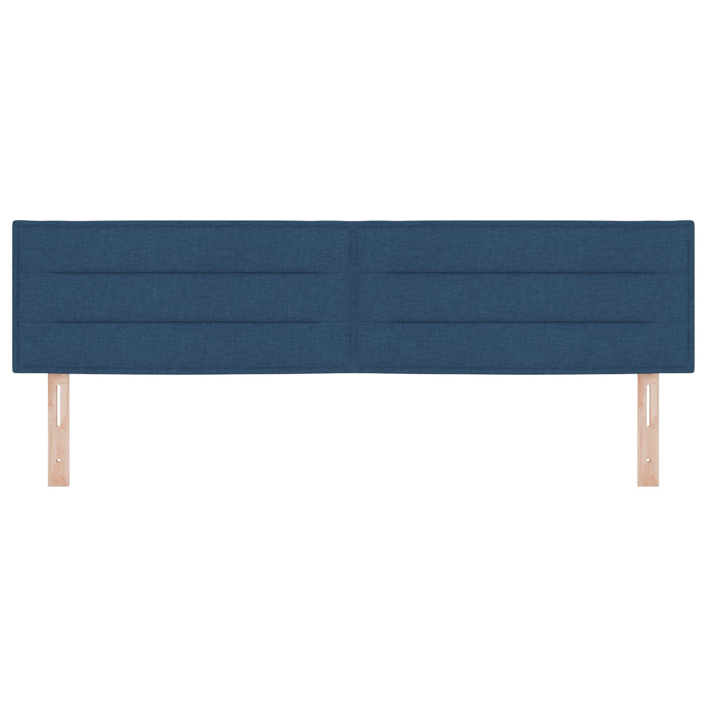 Hoofdbord Lijnen Ontwerp Stof Blauw 180 cm Laag hoofdbord