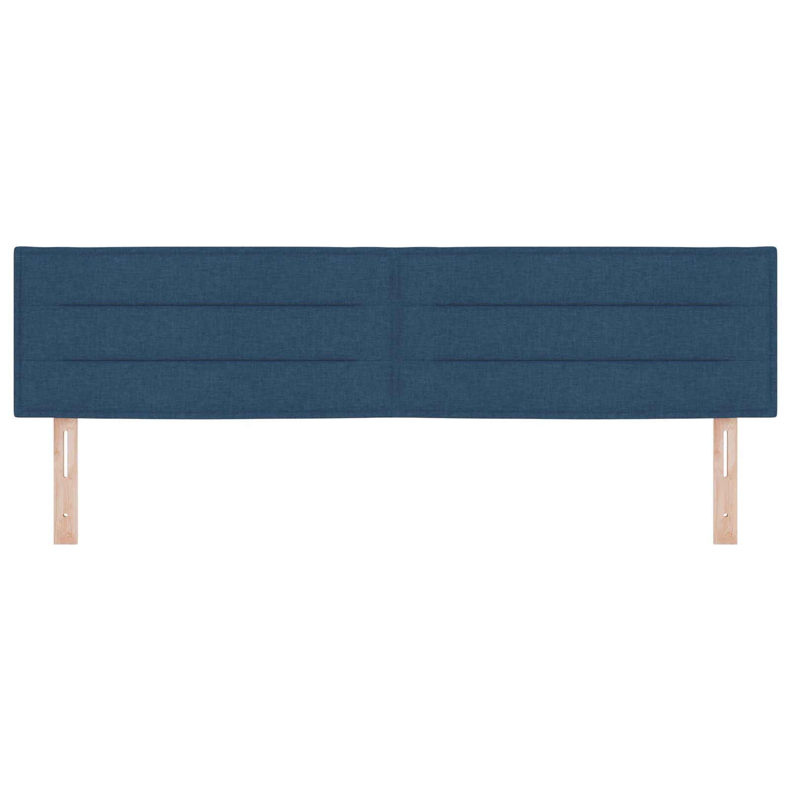 Hoofdbord Lijnen Ontwerp Stof Blauw 180 cm Laag hoofdbord