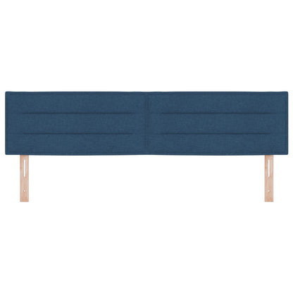 Hoofdbord Lijnen Ontwerp Stof Blauw 180 cm Laag hoofdbord