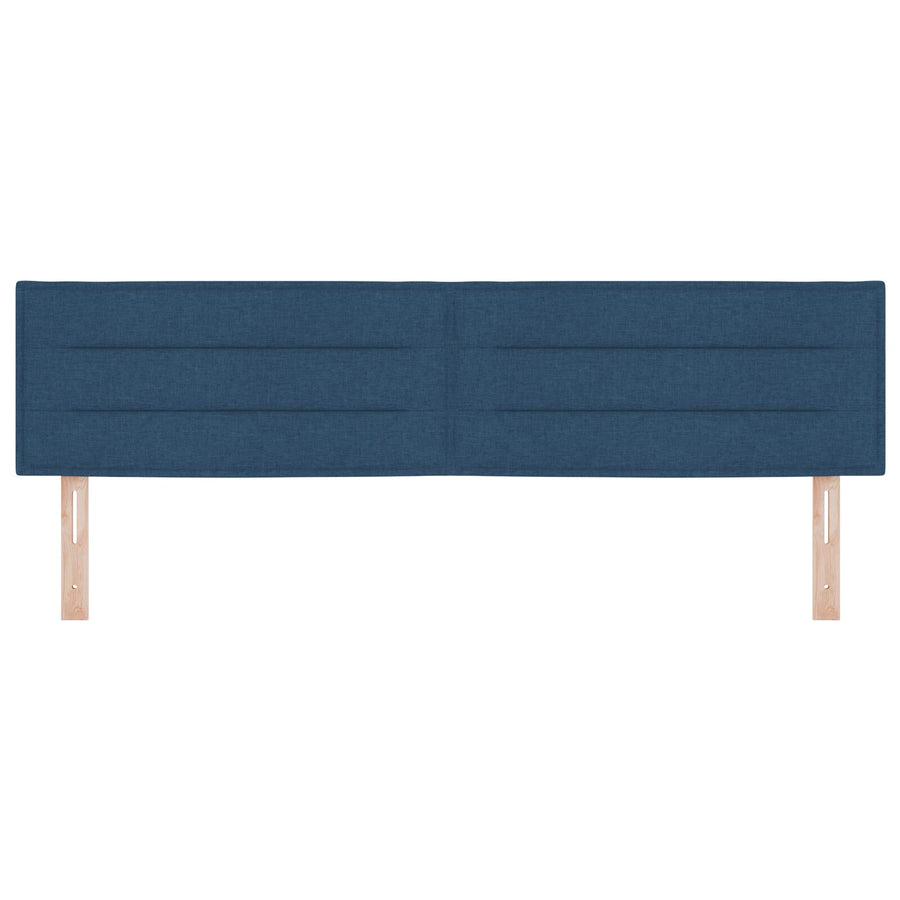 Hoofdbord Lijnen Ontwerp Stof Blauw 180 cm Laag hoofdbord