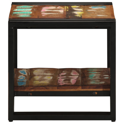 Salontafel Meerkleurig 40X50X38 Cm Massief Hout Gerecycled 40 x 40 x 38 cm Massief acaciahout