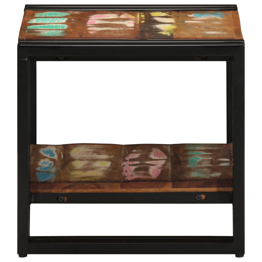 Salontafel Meerkleurig 40X50X38 Cm Massief Hout Gerecycled 40 x 40 x 38 cm Massief acaciahout