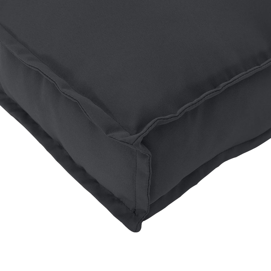 Palletkussen Voor Stoel 80X80X12 Cm Oxford Stof Zwart