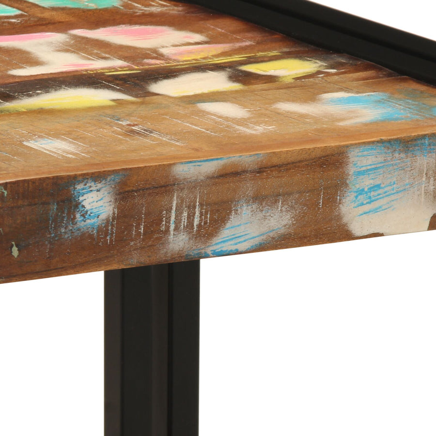 Salontafel Meerkleurig 40X50X38 Cm Massief Hout Gerecycled 40 x 40 x 38 cm Massief acaciahout