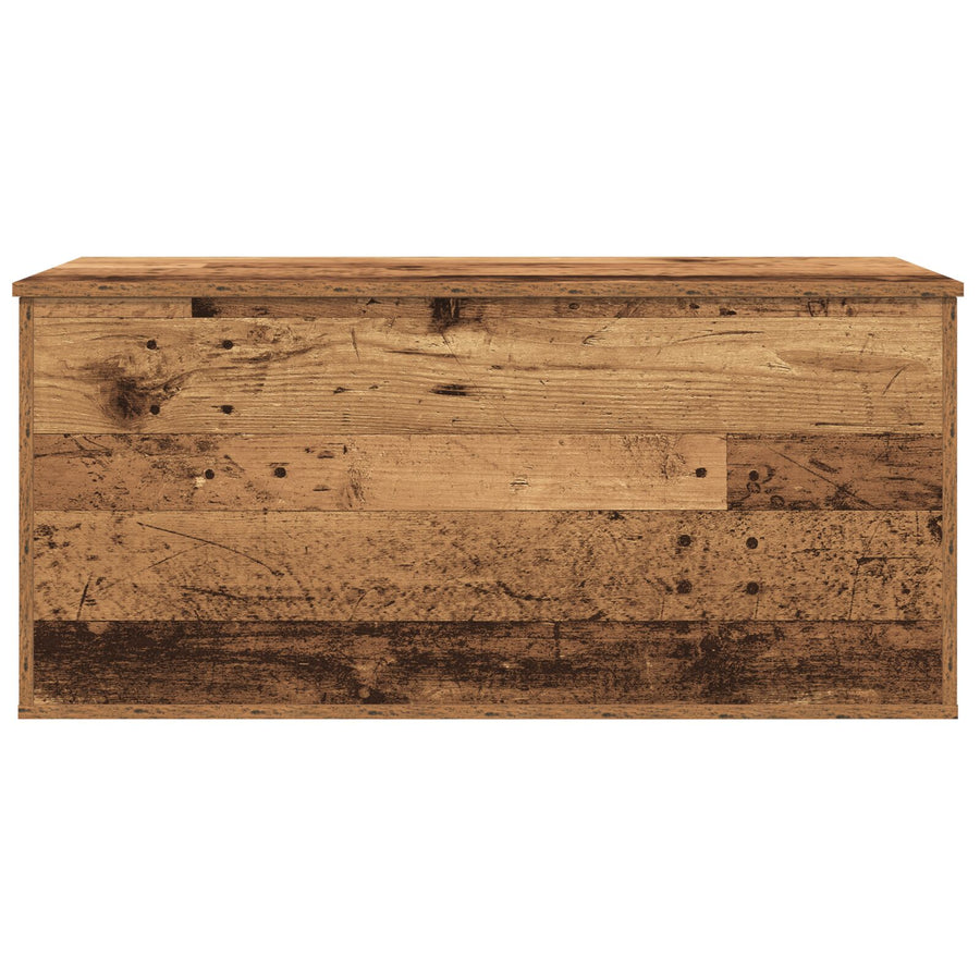 Opbergdoos Met Deksel Oude Hout 100X42X46 Cm Geengineerd Hout
