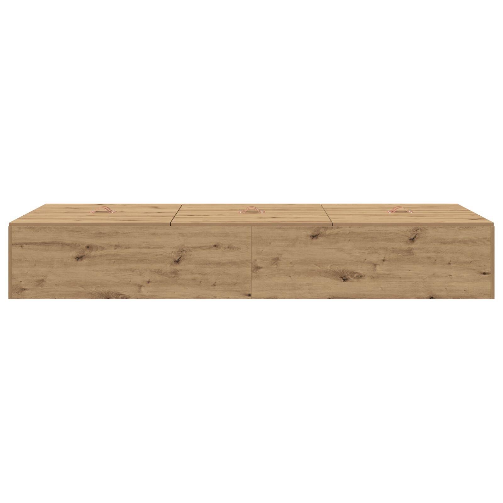 Opbergbedframe Artisan Eiken Massief Eikenhout 90 x 200 cm