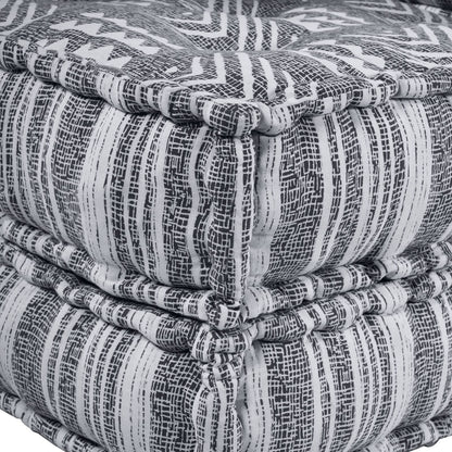 Modulaire Poef Grijs 70X70X36 Stof Grijze Print 70 x 70 x 36 cm Lounge sofa