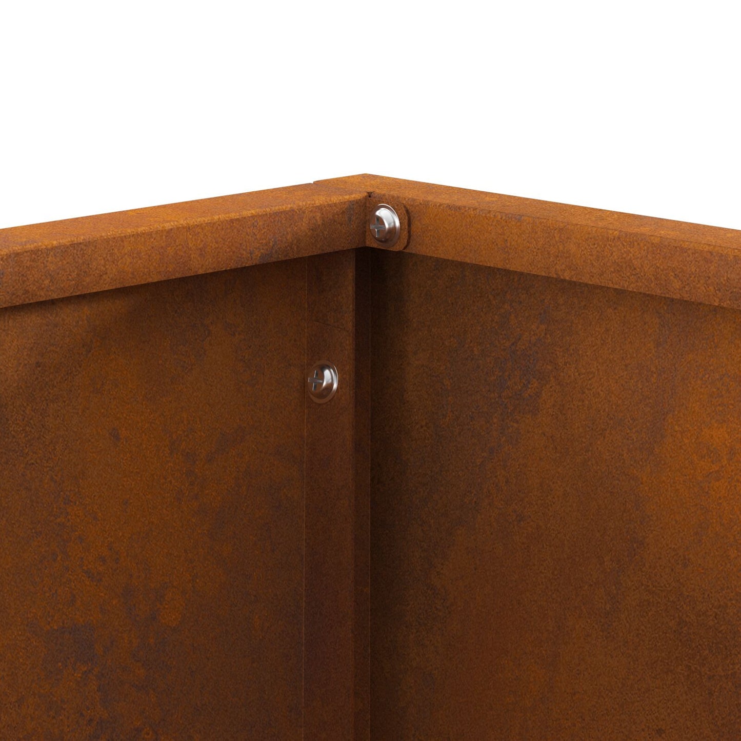 Vierkante Vuurkorf Verweerd Staal 40 x 40 x 30 cm Verweerd staal/Bruin