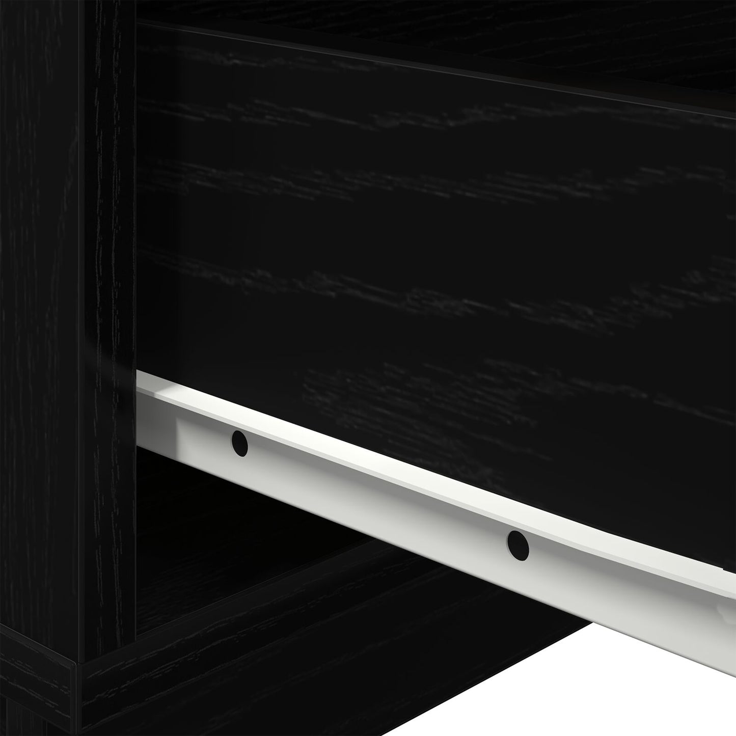 Nachtkastje Met Led-Verlichting 70X36X40.5 Cm Zwart eiken