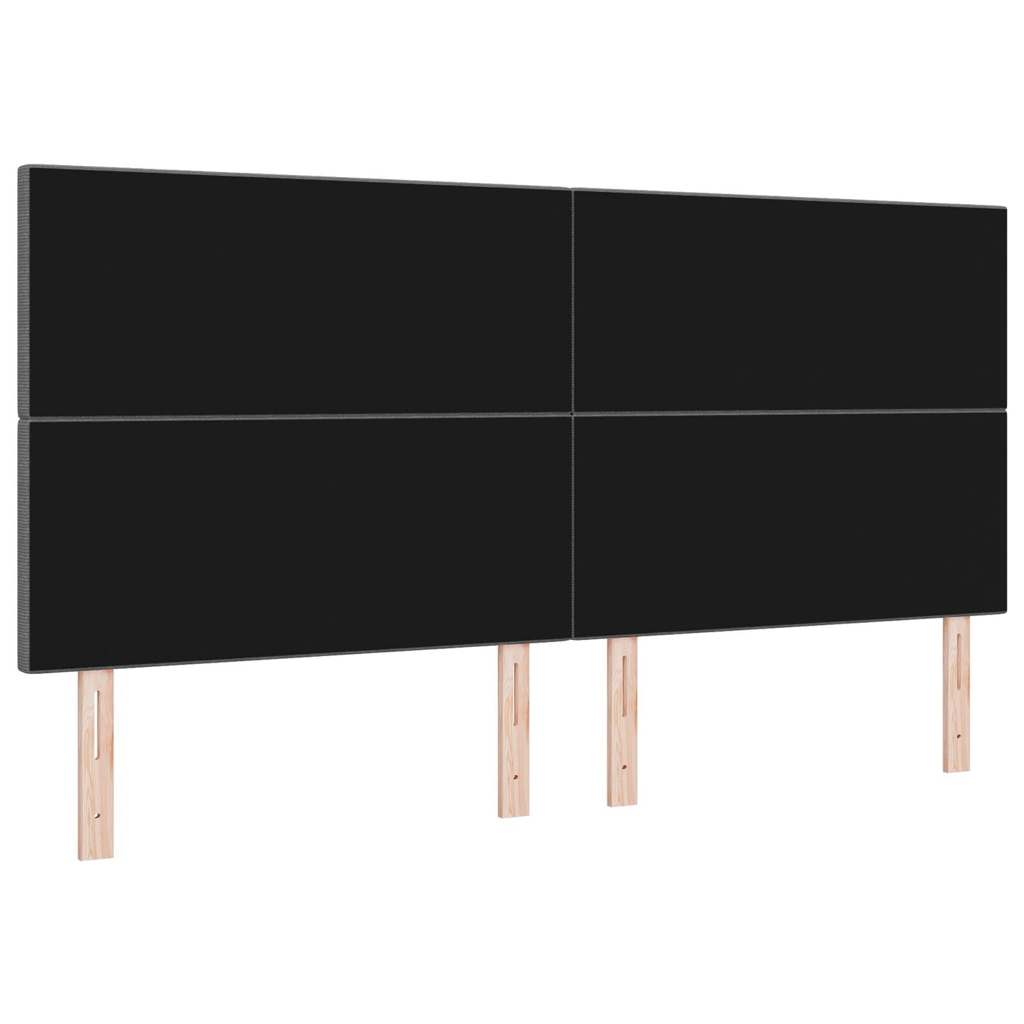 Hoofdbord Effen Ontwerp Lichtgrijs 200 Cm Corduroy Stof