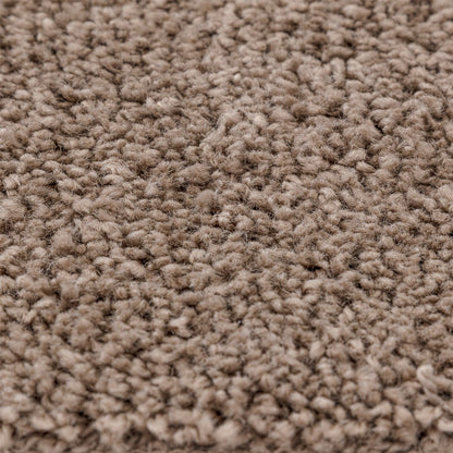 Shaggy Tapijt Met Latex Achterkant Ø160 Cm Bruin Ø 160 cm
