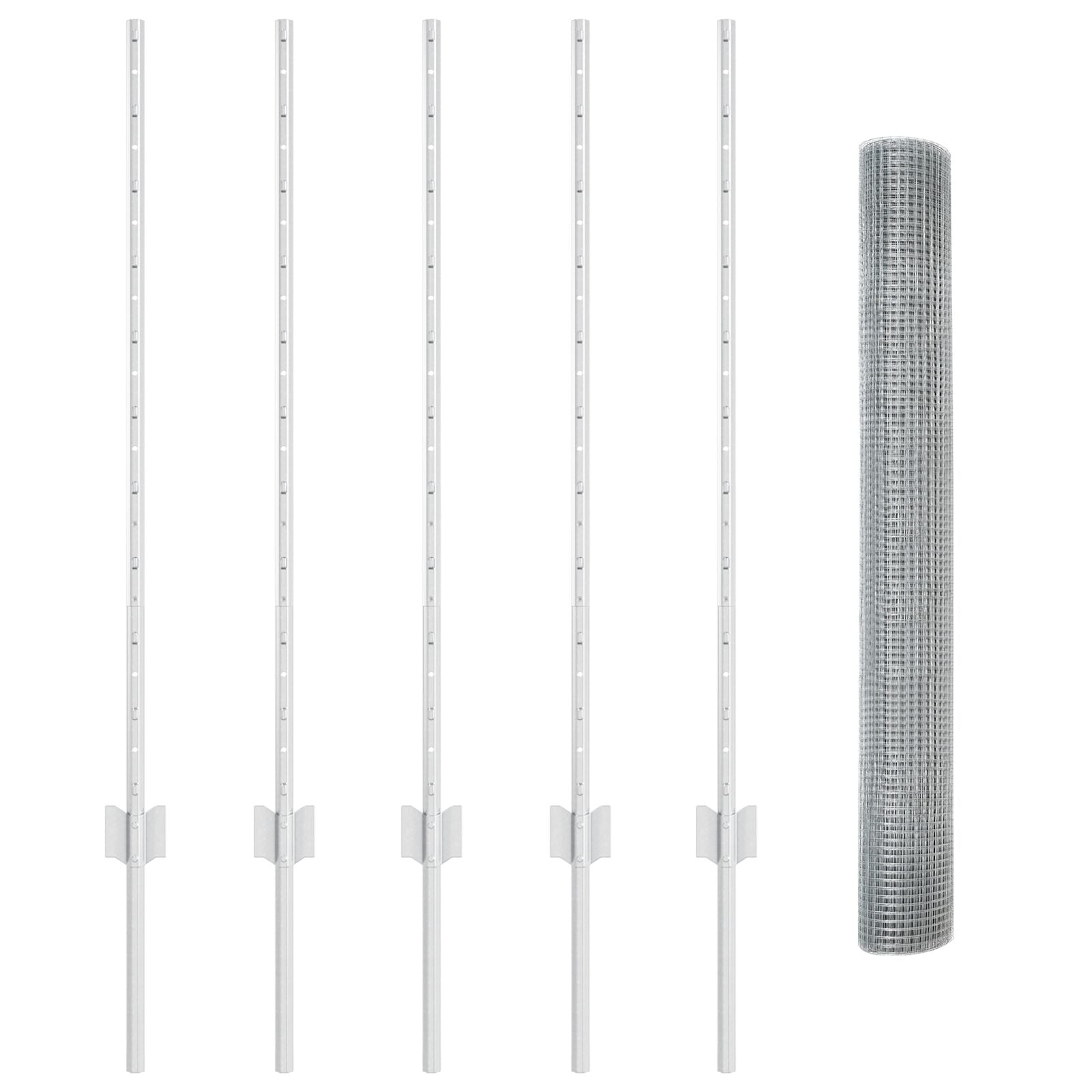 Tuinschutting Set Set Van 2 Gegalvaniseerd Staal 10 X 1 M