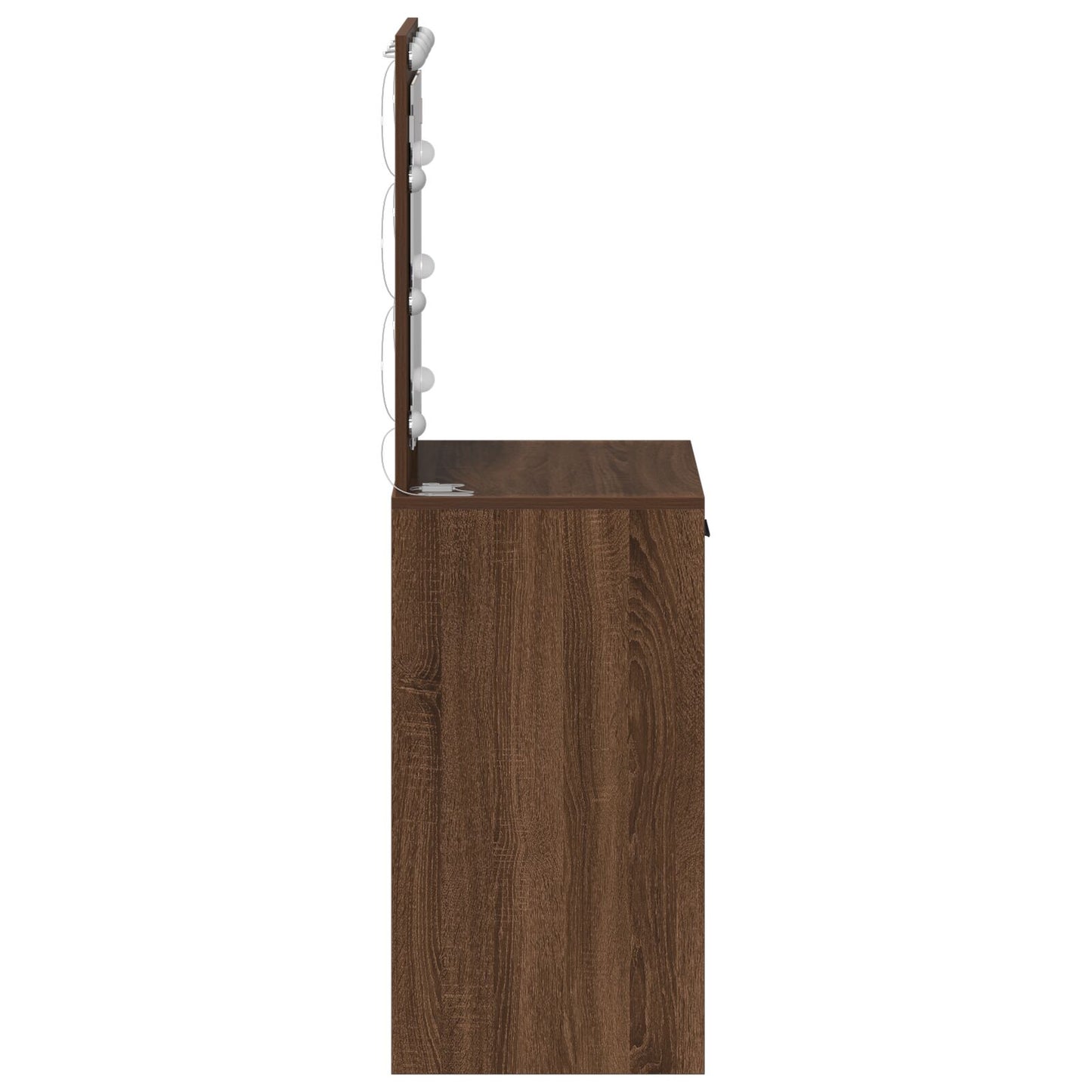Kaptafel Met Led Verlichting Bruin Eik Bruin eiken 50 x 41 x 135 cm
