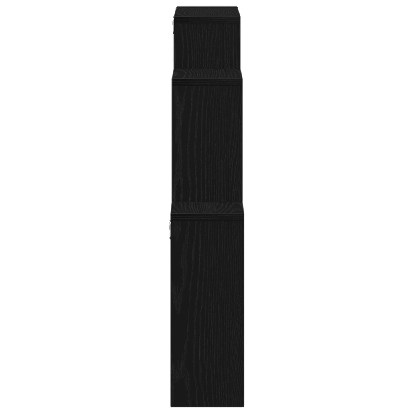 Wandkast Zwart Eiken 80X15X78,5 Cm Gemaakt Van Hout
