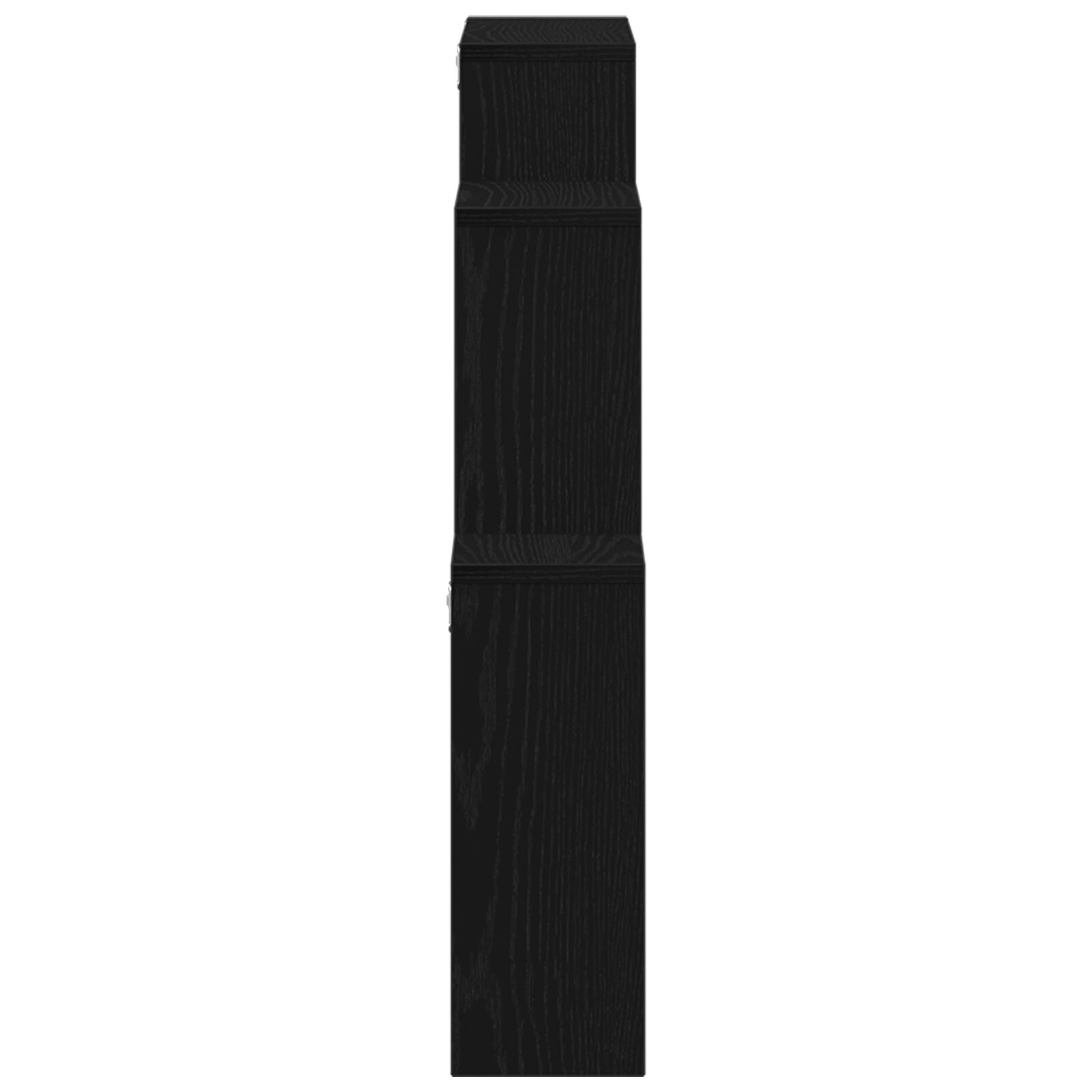 Wandkast Zwart Eiken 80X15X78,5 Cm Gemaakt Van Hout