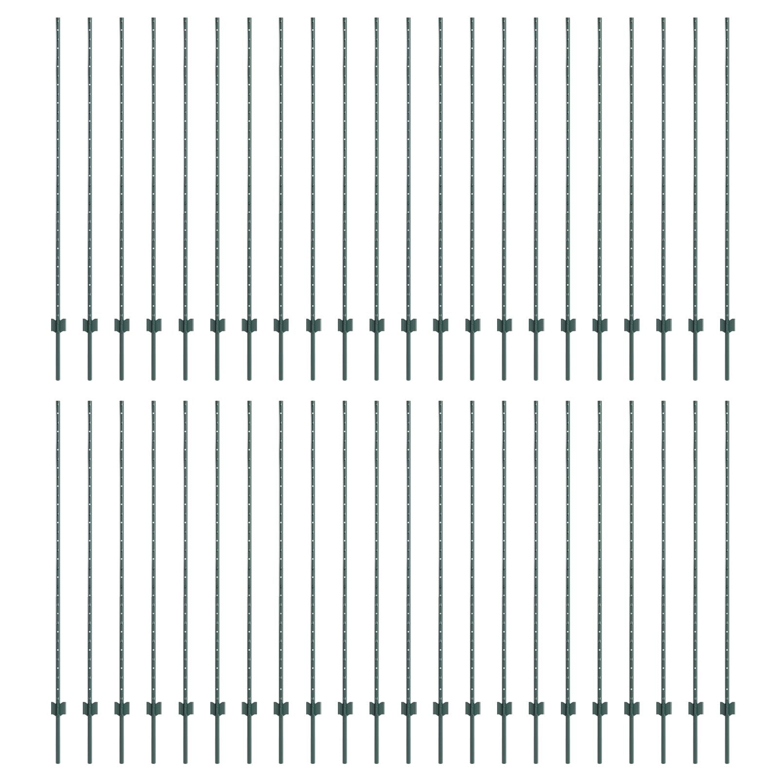 Heipalen 44 stuks U-Channel Groen 200 cm Staal