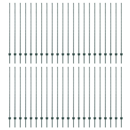 Heipalen 44 stuks U-Channel Groen 200 cm Staal