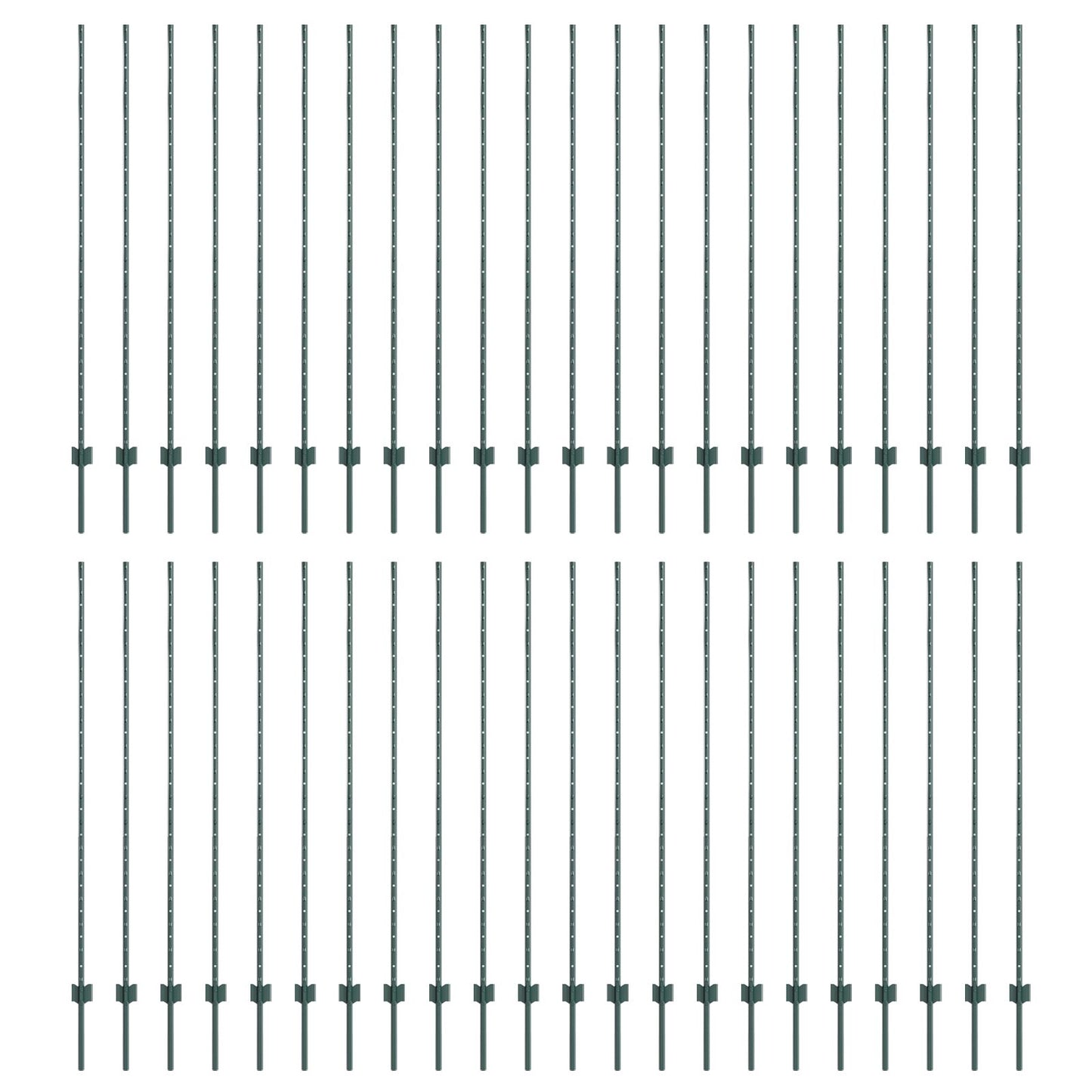 Heipalen 44 stuks U-Channel Groen 200 cm Staal