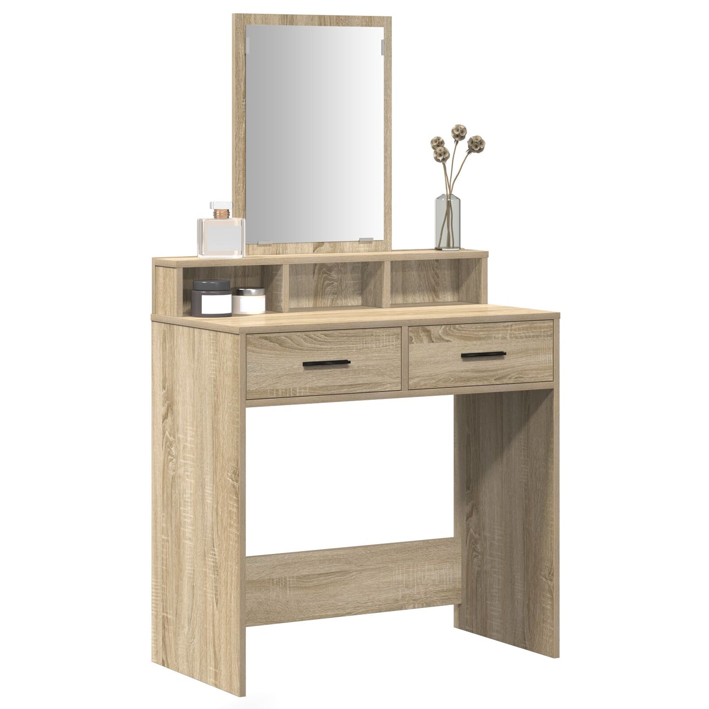 Kaptafel Met Lades In 79 x 41 x 140 cm Sonoma eiken
