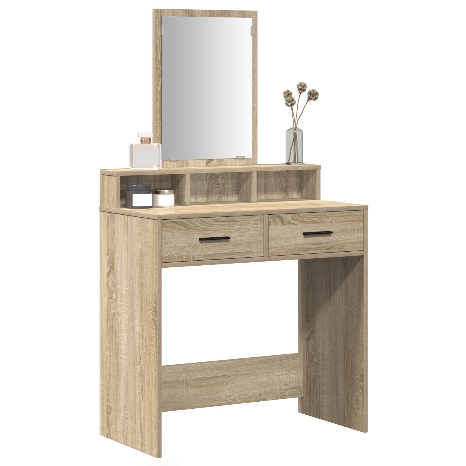 Kaptafel Met Lades In 79 x 41 x 140 cm Sonoma eiken
